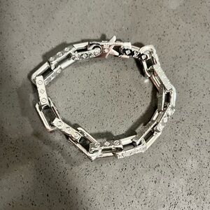 Louis Vuitton Silver monogram bracelet